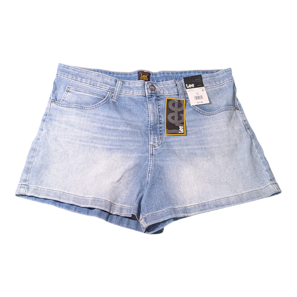 Lee - Shorts Women's Fresh Day - Light Blue Color - 4" Inseam - Size 16 - NWT